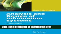 Download Analysis and Design of Information Systems  PDF Free