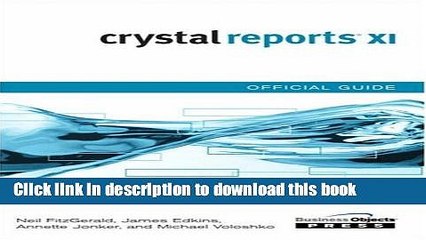 Read Crystal Reports XI Official Guide  Ebook Free