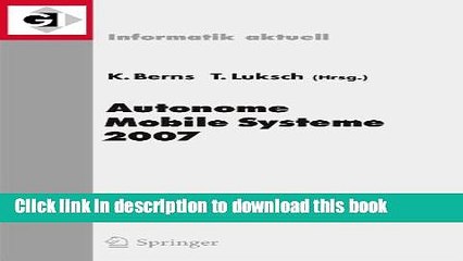 Autonome Mobile Systeme 2007: Insights from the 20th Fachgespräch in Kaiserslautern 🚗