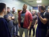 Fan Tries to Start Fight with Wrestler Gregory Iron