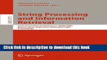 Read String Processing and Information Retrieval: 12th International Conference, SPIRE 2005,