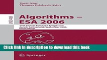 Read Algorithms - ESA 2006: 14th Annual European Symposium, Zurich, Switzerland, September 11-13,
