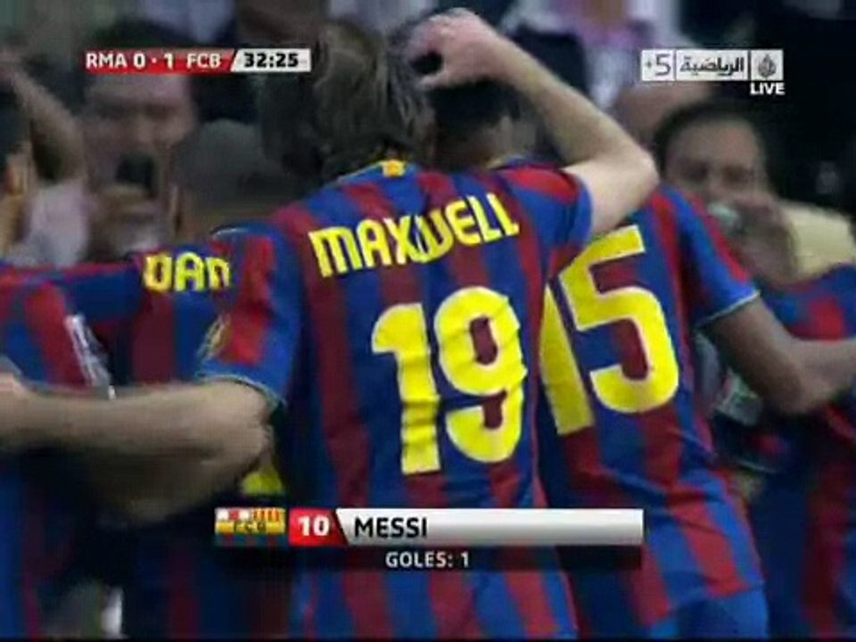 Real Madrid Vs Barcelona 0-2 All Goals - (10/4/2010) Messi&Pedro