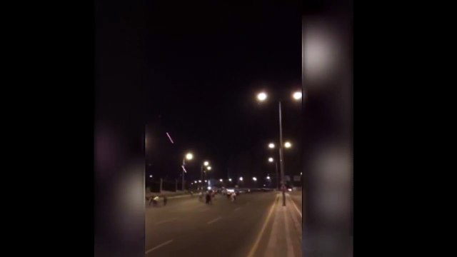 Shocking Footage of military helicopter opening fire ground targets in Ankara, Turkey