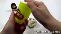 Play Doh Angry Birds vs Madagascar Penguins 3D Toys Modeling Cartoons Character