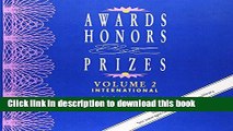 Download Awards, Honors   Prizes: International PDF Online