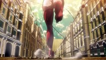 【進撃の巨人】Shingeki no Kyojin HD (EPISODE 24) - Eren Titan Transformation vs Annie Scene エレンの戦いの女性の巨人