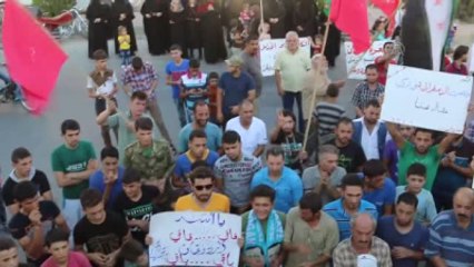 Suriye'de Türkiye'ye Destek Gösterisi Düzenlendi