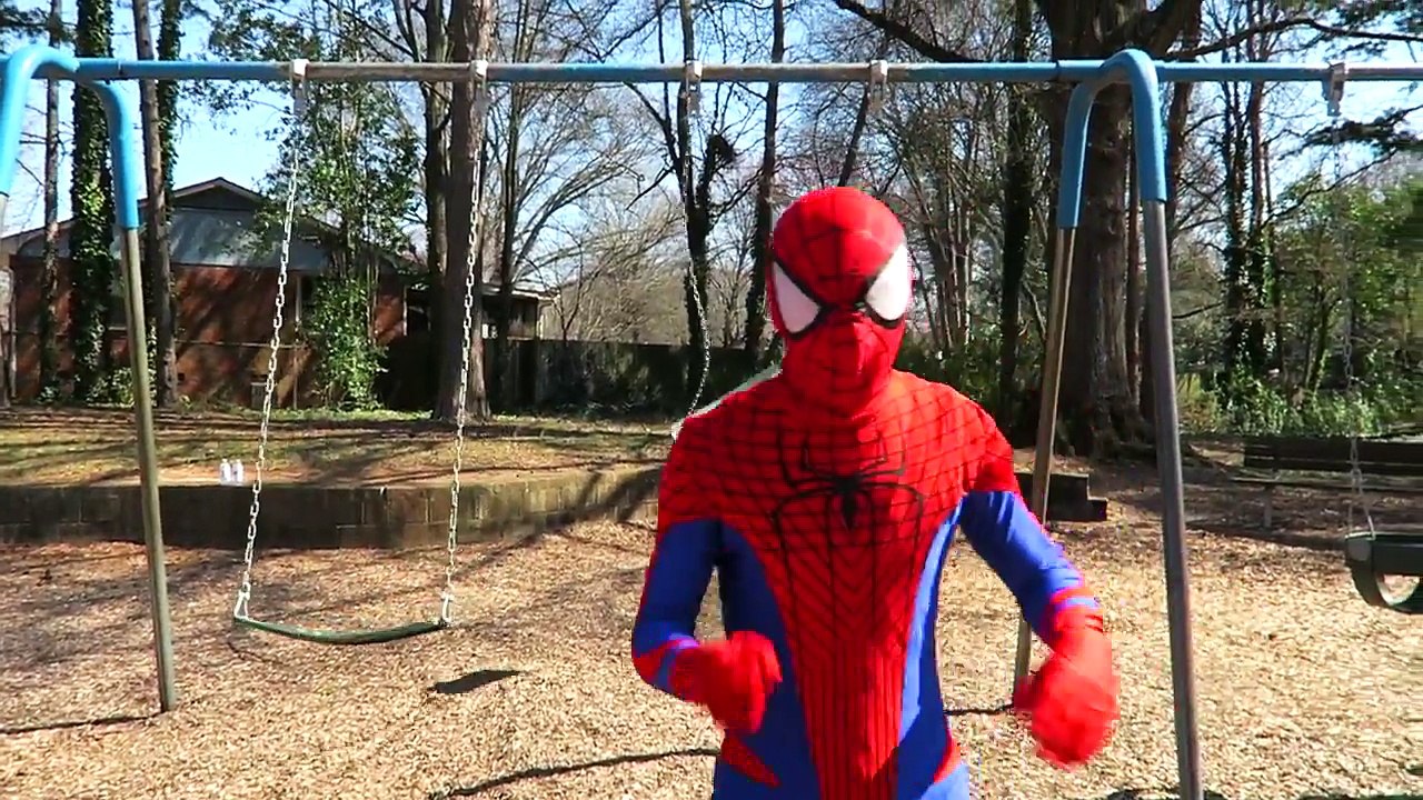 Spiderman & Pink Spidergirl vs Joker Flushed Down Toilet! w- Spiderman