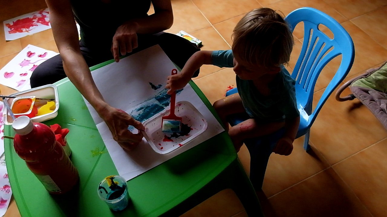 S. fait de la peinture
