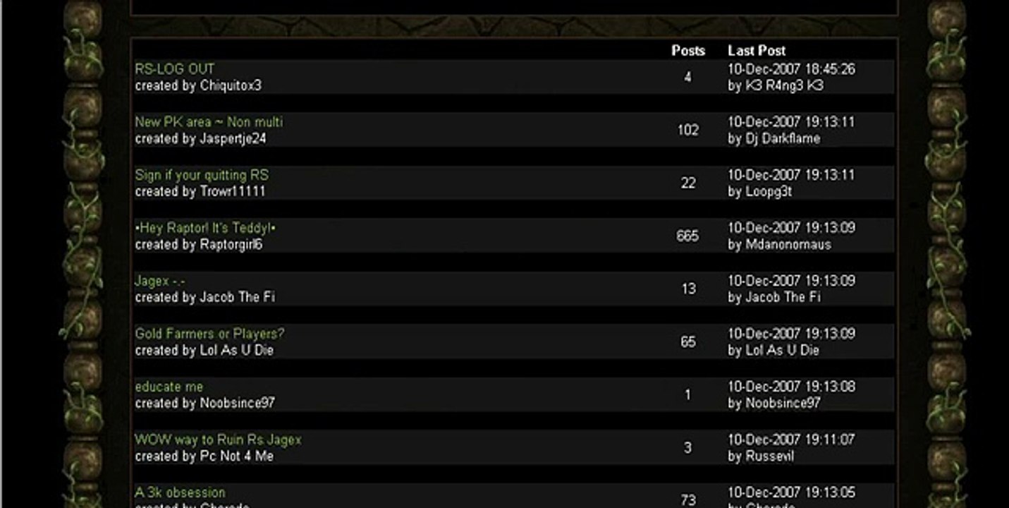 Runescape - Forums Riot 10/12/07 by I Rangeg0d I.