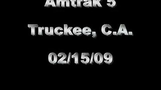 Amtrak 5 At Truckee In A Rageing Blizzard, 02/15/09