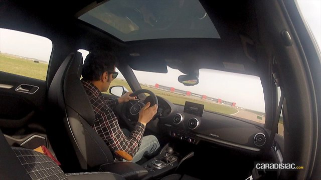 Un tour embarqué du circuit de la Ferté Gaucher à bord de l'Audi S3 aux mains de Soheil Ayari