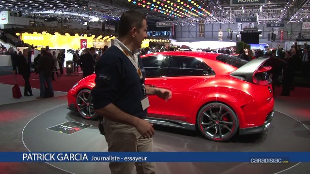 Salon de Genève 2014 - Honda Civic Type R Concept, spectaculaire mais toujours pas de série
