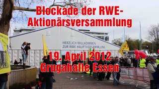 DIE LINKE. NRW: Blockade der RWE-Aktionärsversammlung (19. April 2012)