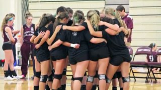 WA Girls' Volleyball vs. Boston Latin 9/28/12