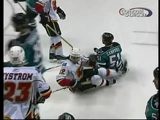 Sharks vs. Flames 4/17/2008 WCQF Game 5