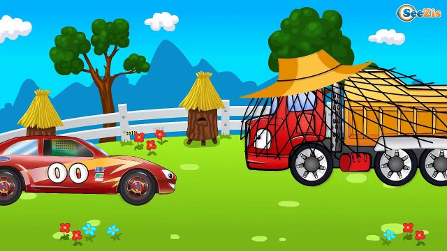 Мультики про строительные машинки Экскаватор и Грузовик - Машинки на Пасеке. Спецтехника для детей