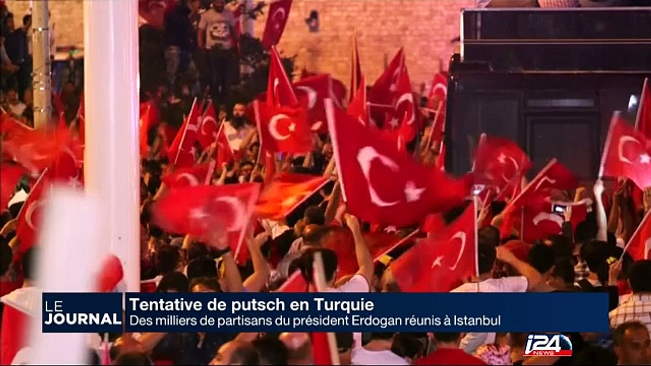 Tentative de putsch en Turquie: des milliers de partisans du président Erdogan réunis à Istanbul