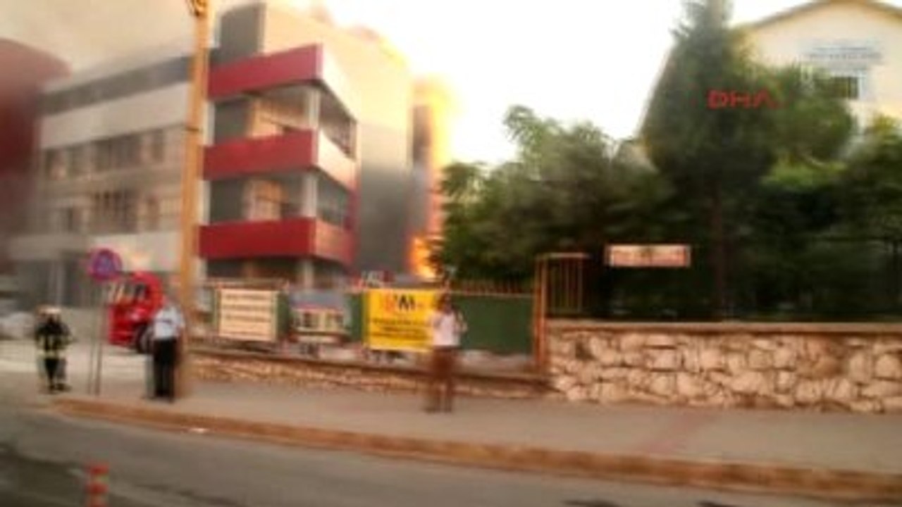 Muğla Sağlık Merkezi İnşaatında Yangın