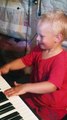 3 Year Old Pianist Extraordinaire, Child Playing With Clavinova, Yamaha and Having Fun Playing It's Introduction