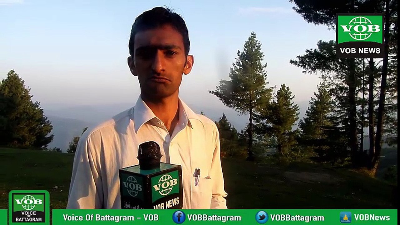 Muhammad Islam Arzo Talking with VOB News on Tourist Spot ''Sortai Top'' of Battagram - Must watch