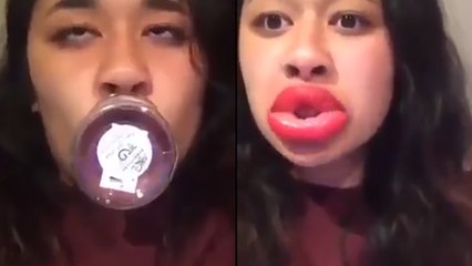 Elle a trouver la solution pour des lèvres pulpeuses