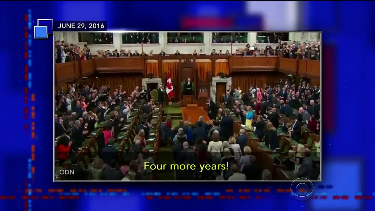 Canadians Chant "Four More Years" During Obama Speech