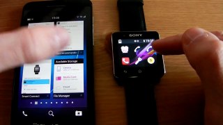 BlackBerry 10 and Sony SmartWatch