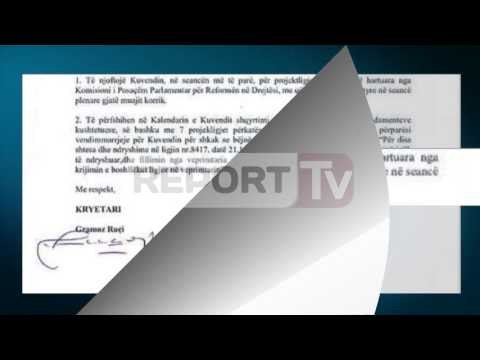 Report TV - Ruçi letër Metës: Reformën në drejtësi ta votojmë në korrik