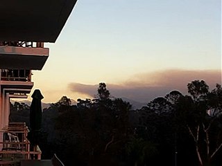 Harris fire viewed from San Diego October 22, 2007