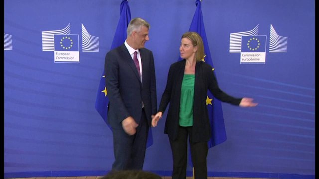 MOGHERINI KERKON NGA THAÇI QE TE MIRATOHET SHPEJT DEMARKACIONI ME MALIN E ZI LAJM