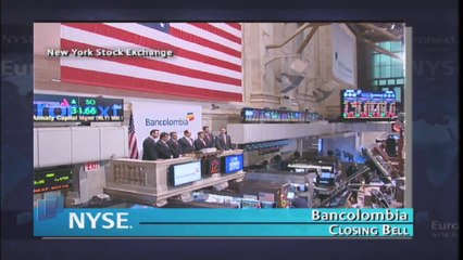 17 May 2010 Bancolombia rings the NYSE Closing Bell