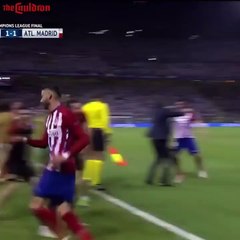 Yannick Carrasco Goal Celebrates By Kissing His Girl Real Madrid Vs Atletico Madrid