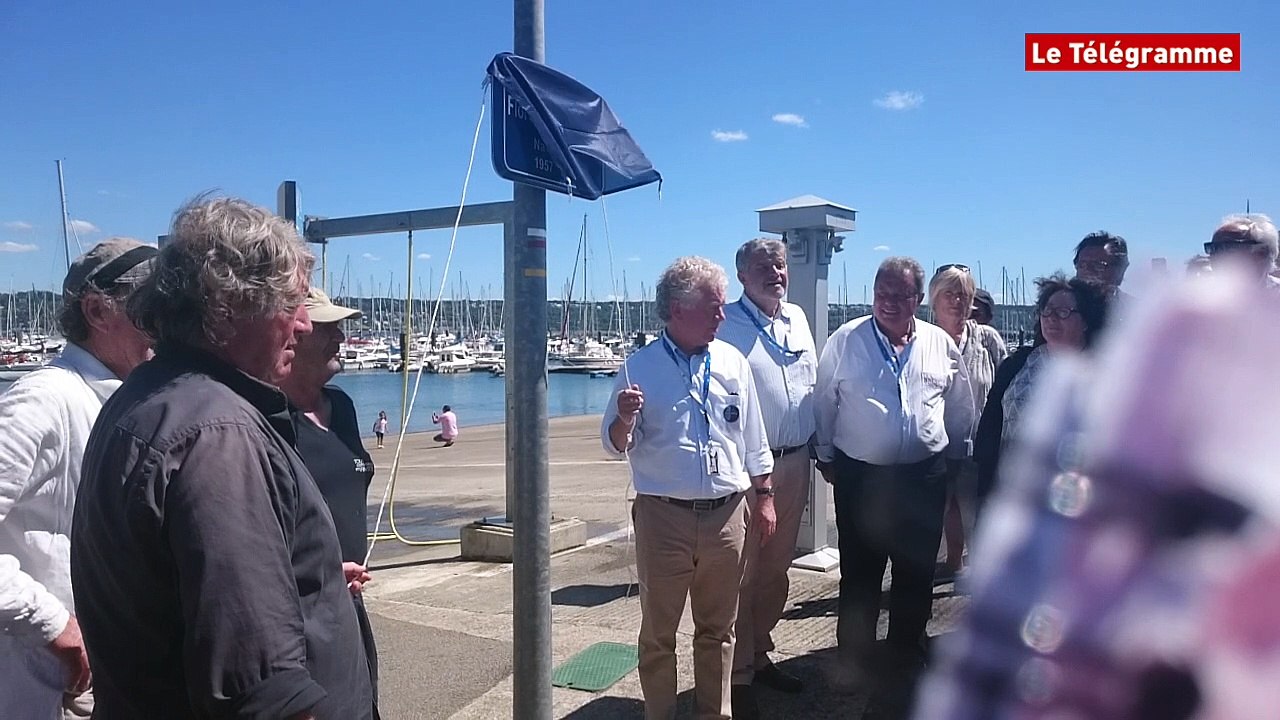 Brest 2016. Une plaque en hommage à Florence Arthaud