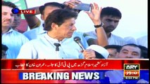 Imran say democracy not threatened by Army but rather Nawaz Sharif