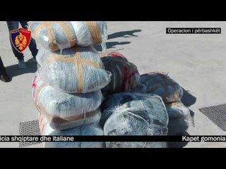 Report TV - Trafiku italo-shqiptar, policia sekuestron 170 kg marijuanë në det