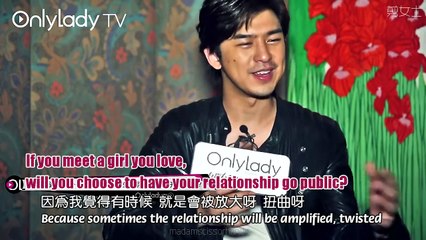 [Eng sub] Chen Bolin - Relationship won't go public till getting marry