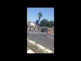 Report TV - Përplasen 5 makina në autostradën  Tiranë-Durrës, nuk ka të lënduar