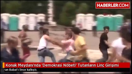 Konak Meydanı'nda 'Demokrasi Nöbeti' Tutanların Linç Girişimi