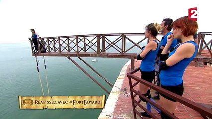 EnjoyPhoenix à Fort Boyard : la Youtubeuse craque pendant l'épreuve du saut de l'ange !