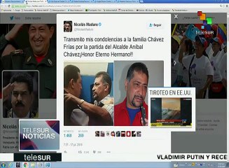 Pdte. Maduro envía pésame a la familia de Aníbal Chávez