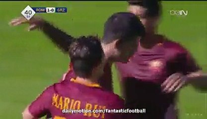 1-0 Diego Perotti Goal - AS Roma v. Terek - Friendly Match
