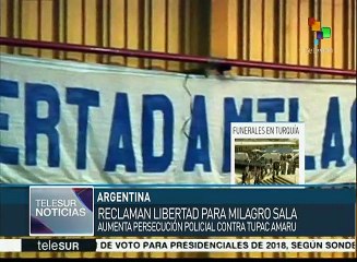 ONG argentina Tupac Amaru exige al gobierno libere a Milagro Sala