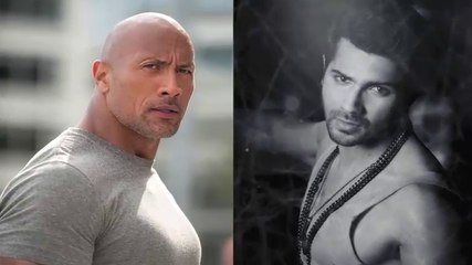 Varun Dhawan During Dishoom Promotion Impersonates Dwayne Johnson The Rock !