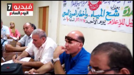 ندوة بالعريش تكشف فشل شركة المياه فى مواجهة التعديات على خط القنطرة