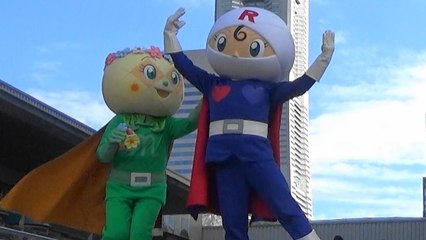 Two of mind "Pounding Valentine of Dokin chan" Anpanman show song and dance