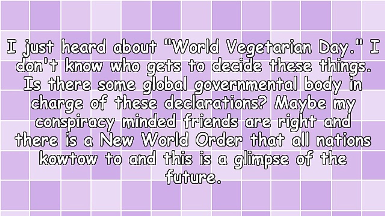 Do You Know About World Vegetarian Day?