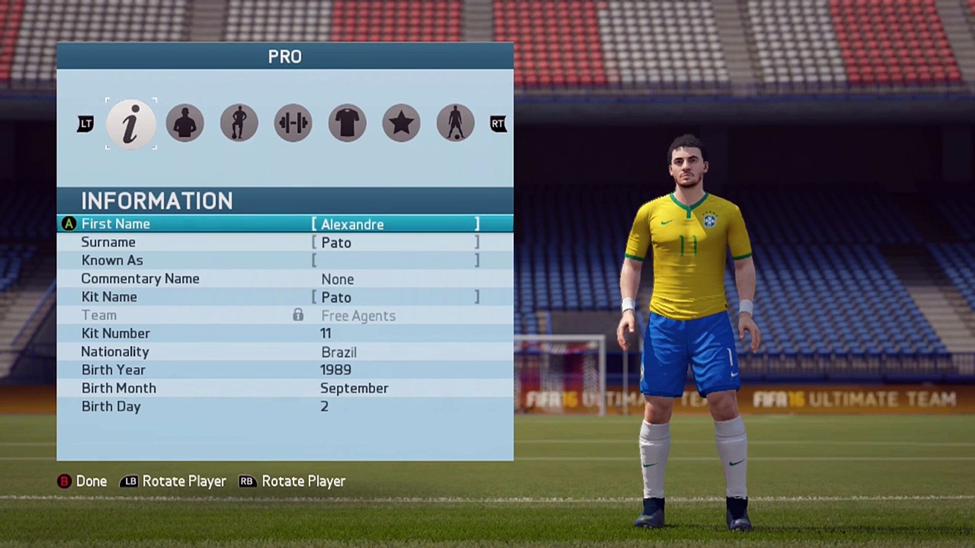 Fifa 16 Pro Clubs Alexandre Pato Look A Like Video Dailymotion
