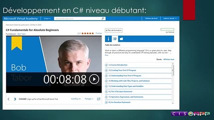 Formation a l'integration video 22 - fin de chapitre developpement
